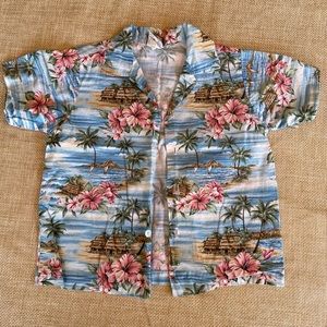 Vintage Kids Hawaiian Shirt size 7